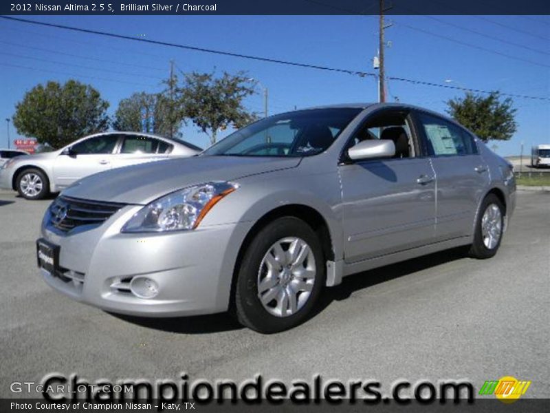 Brilliant Silver / Charcoal 2012 Nissan Altima 2.5 S