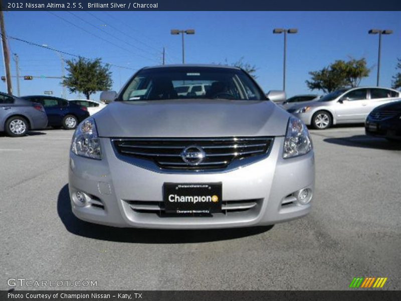 Brilliant Silver / Charcoal 2012 Nissan Altima 2.5 S