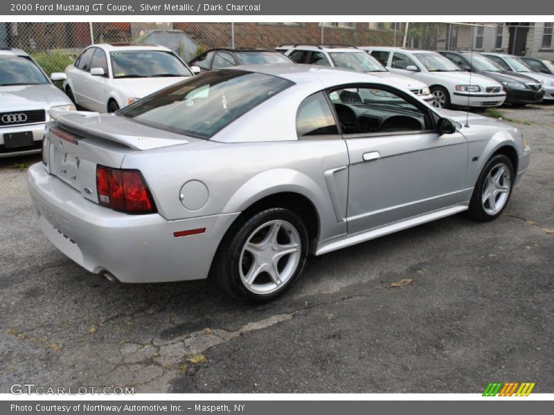 Silver Metallic / Dark Charcoal 2000 Ford Mustang GT Coupe