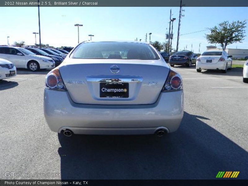 Brilliant Silver / Charcoal 2012 Nissan Altima 2.5 S