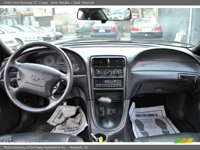 Silver Metallic / Dark Charcoal 2000 Ford Mustang GT Coupe