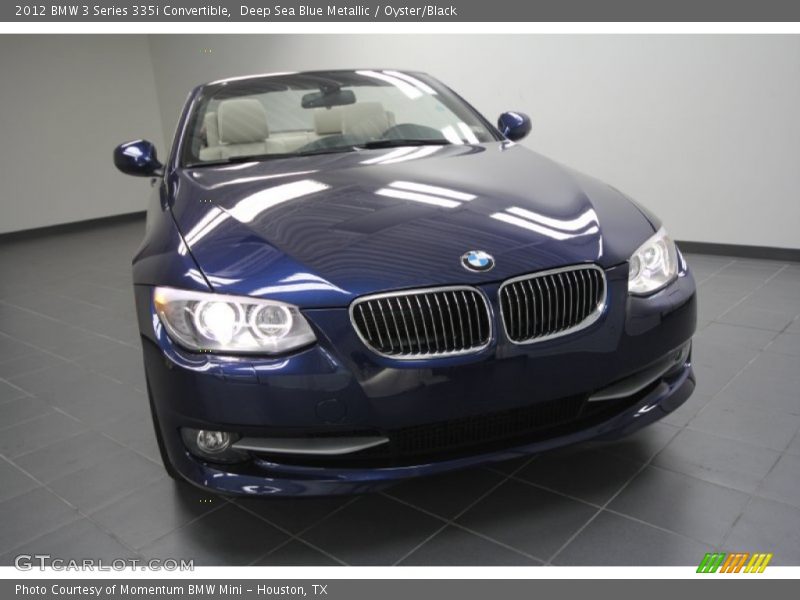 Deep Sea Blue Metallic / Oyster/Black 2012 BMW 3 Series 335i Convertible