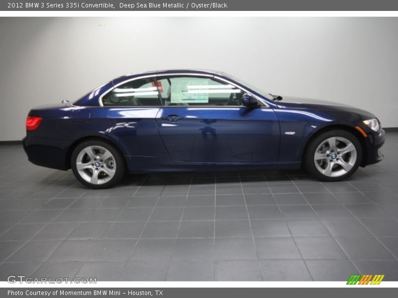 Deep Sea Blue Metallic / Oyster/Black 2012 BMW 3 Series 335i Convertible