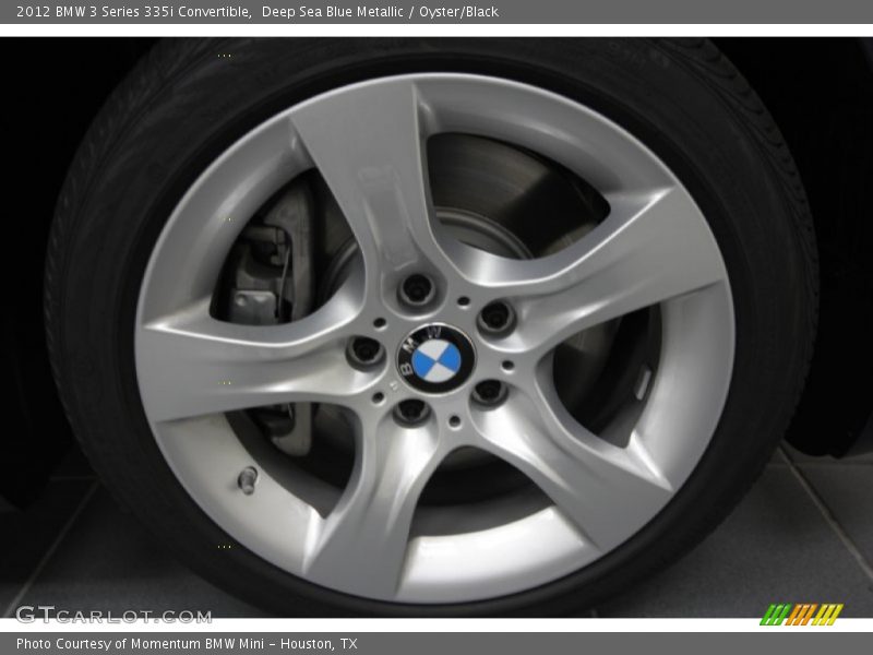 Deep Sea Blue Metallic / Oyster/Black 2012 BMW 3 Series 335i Convertible