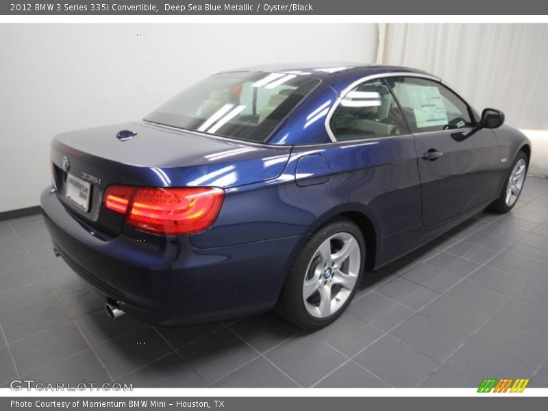 Deep Sea Blue Metallic / Oyster/Black 2012 BMW 3 Series 335i Convertible