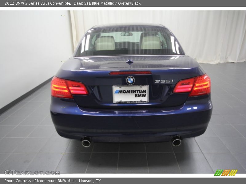 Deep Sea Blue Metallic / Oyster/Black 2012 BMW 3 Series 335i Convertible