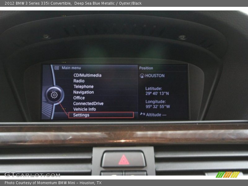 Deep Sea Blue Metallic / Oyster/Black 2012 BMW 3 Series 335i Convertible