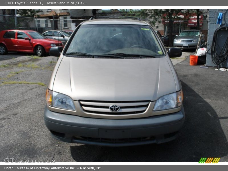 Desert Sand Mica / Oak 2001 Toyota Sienna LE
