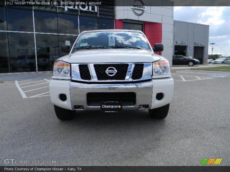 Blizzard White / Almond 2012 Nissan Titan SV Crew Cab