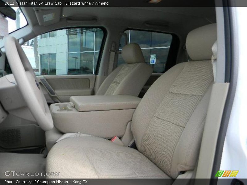 Blizzard White / Almond 2012 Nissan Titan SV Crew Cab