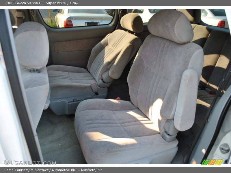 Super White / Gray 2000 Toyota Sienna LE
