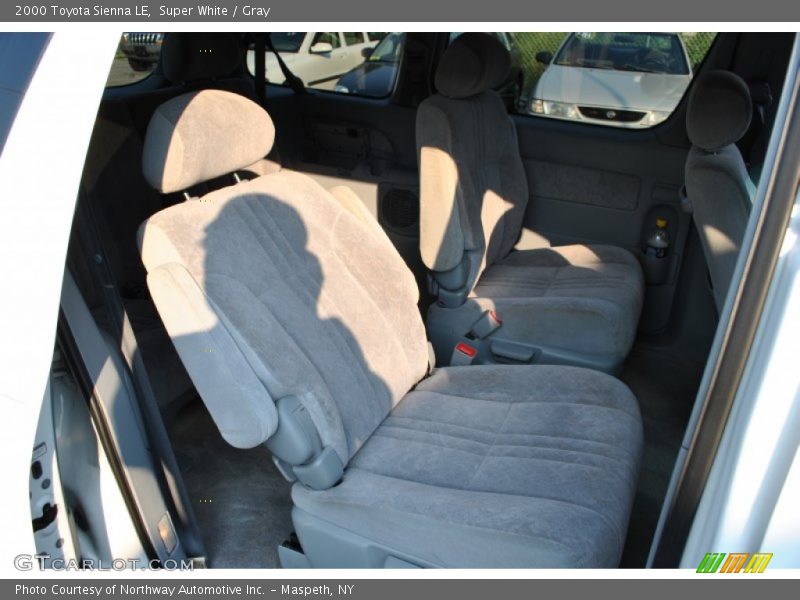 Super White / Gray 2000 Toyota Sienna LE