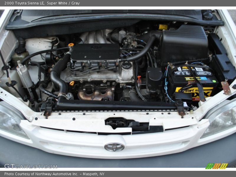 Super White / Gray 2000 Toyota Sienna LE