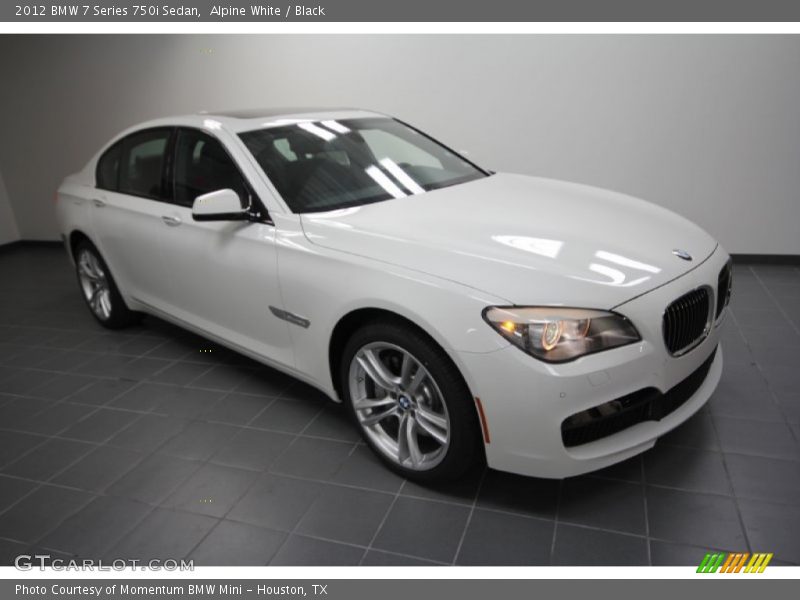 Alpine White / Black 2012 BMW 7 Series 750i Sedan