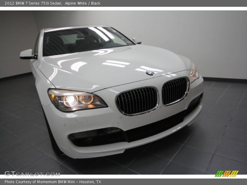 Alpine White / Black 2012 BMW 7 Series 750i Sedan