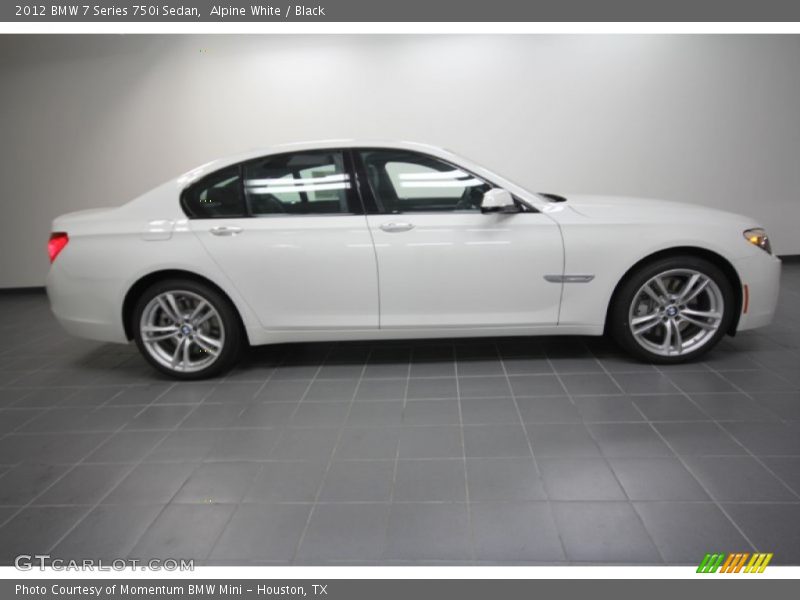 Alpine White / Black 2012 BMW 7 Series 750i Sedan