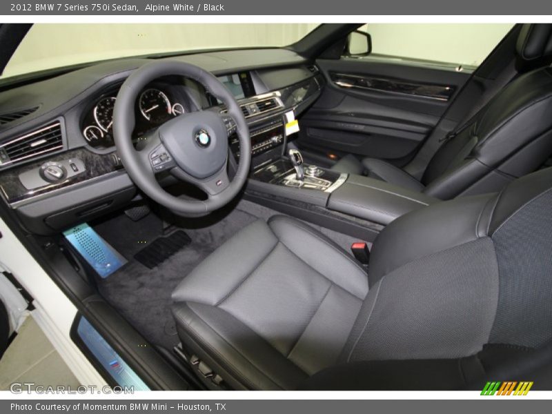 Alpine White / Black 2012 BMW 7 Series 750i Sedan