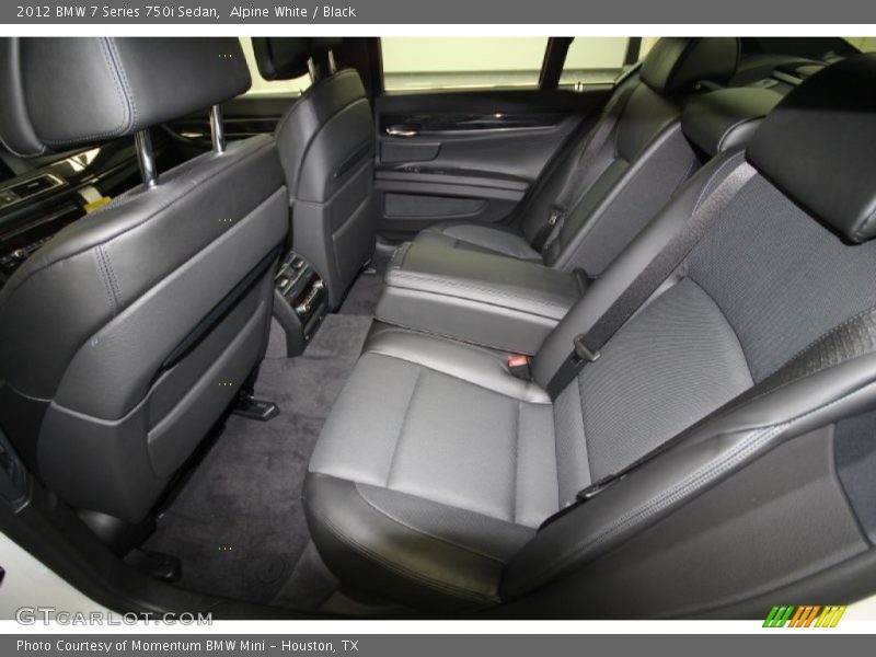 Alpine White / Black 2012 BMW 7 Series 750i Sedan