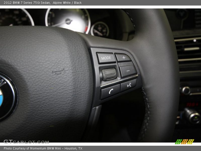 Alpine White / Black 2012 BMW 7 Series 750i Sedan