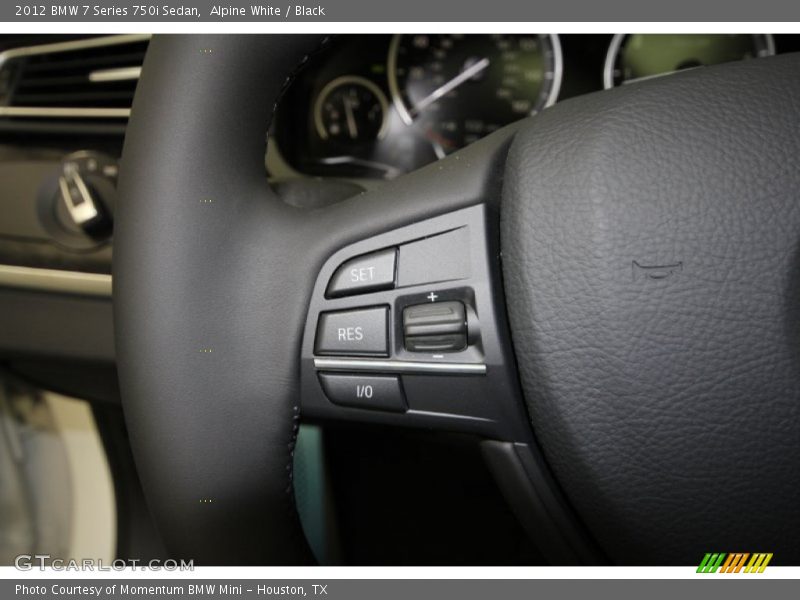 Alpine White / Black 2012 BMW 7 Series 750i Sedan