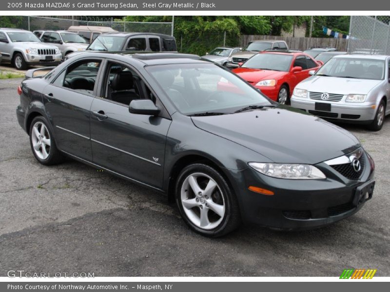 Steel Gray Metallic / Black 2005 Mazda MAZDA6 s Grand Touring Sedan