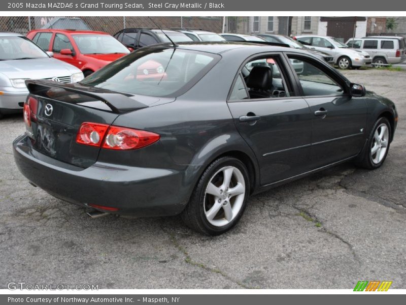 Steel Gray Metallic / Black 2005 Mazda MAZDA6 s Grand Touring Sedan