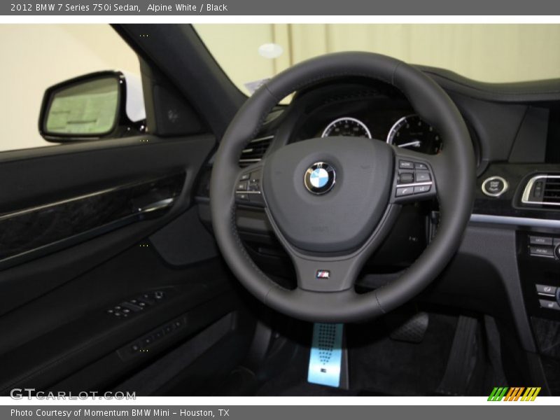 Alpine White / Black 2012 BMW 7 Series 750i Sedan