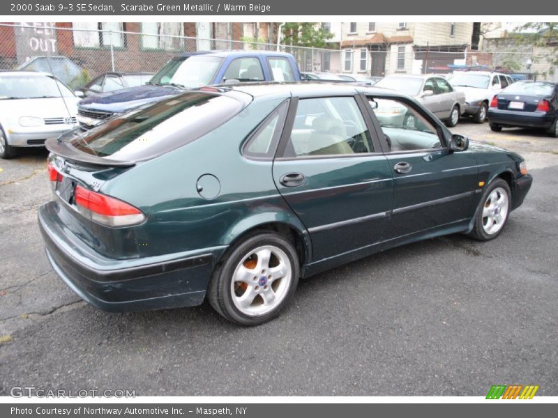 Scarabe Green Metallic / Warm Beige 2000 Saab 9-3 SE Sedan