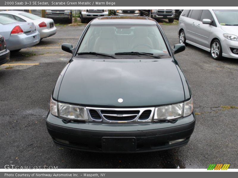 Scarabe Green Metallic / Warm Beige 2000 Saab 9-3 SE Sedan