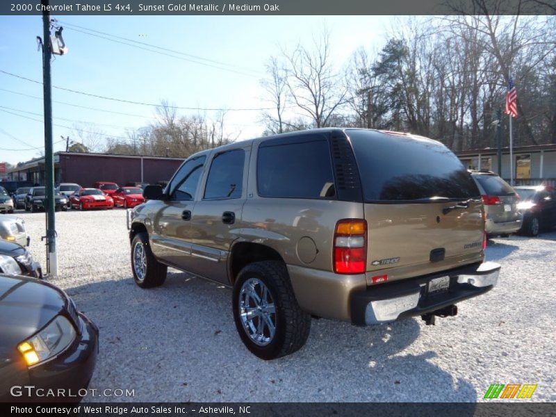 Sunset Gold Metallic / Medium Oak 2000 Chevrolet Tahoe LS 4x4