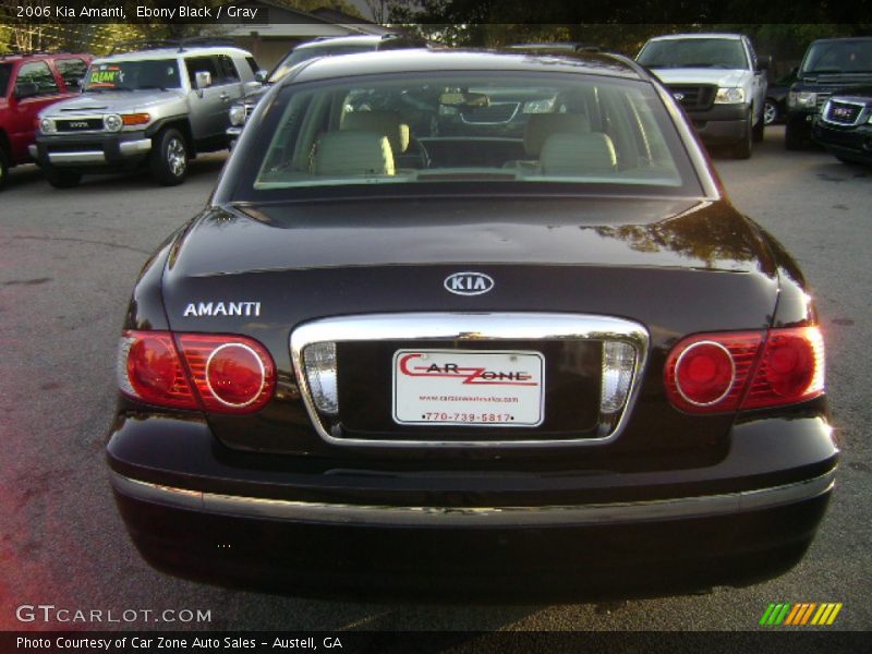 Ebony Black / Gray 2006 Kia Amanti