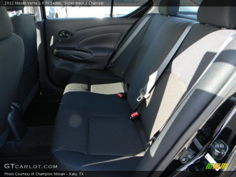 Super Black / Charcoal 2012 Nissan Versa 1.6 SV Sedan