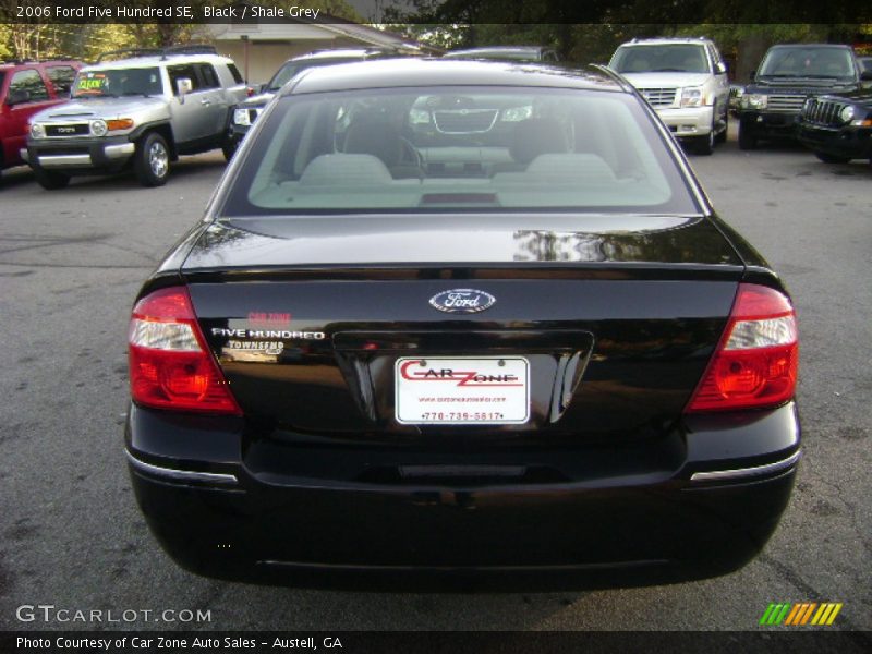 Black / Shale Grey 2006 Ford Five Hundred SE