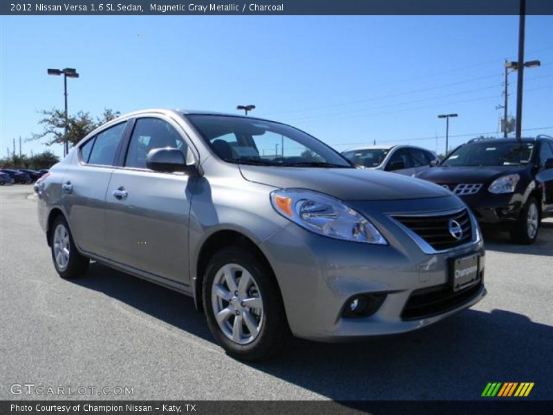 Magnetic Gray Metallic / Charcoal 2012 Nissan Versa 1.6 SL Sedan