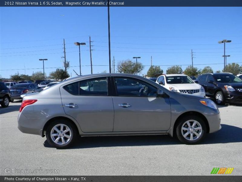 Magnetic Gray Metallic / Charcoal 2012 Nissan Versa 1.6 SL Sedan