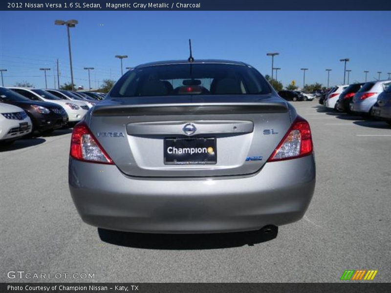 Magnetic Gray Metallic / Charcoal 2012 Nissan Versa 1.6 SL Sedan