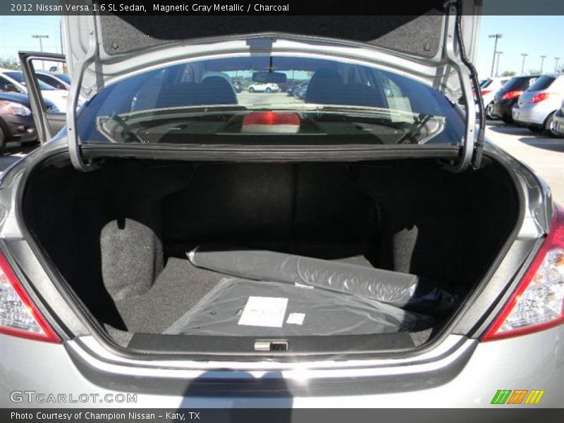 Magnetic Gray Metallic / Charcoal 2012 Nissan Versa 1.6 SL Sedan