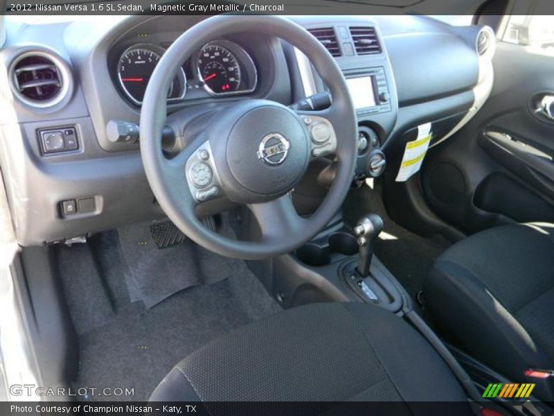 Magnetic Gray Metallic / Charcoal 2012 Nissan Versa 1.6 SL Sedan