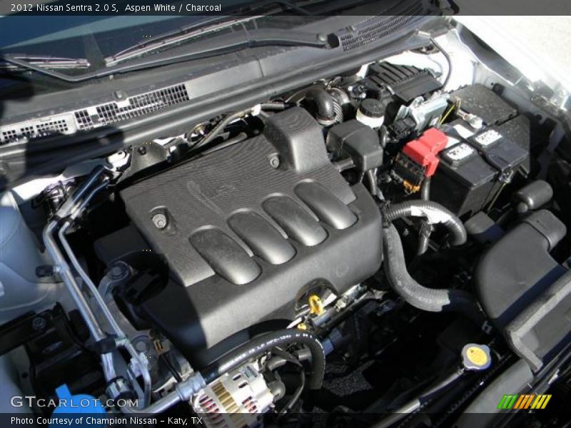 Aspen White / Charcoal 2012 Nissan Sentra 2.0 S