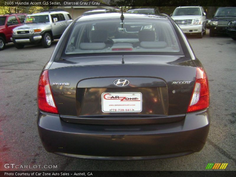 Charcoal Gray / Gray 2006 Hyundai Accent GLS Sedan
