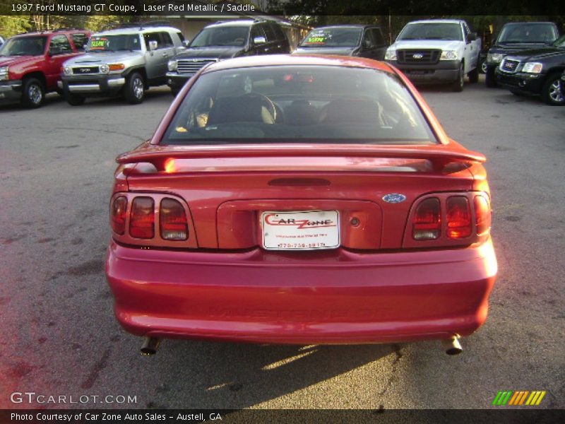 Laser Red Metallic / Saddle 1997 Ford Mustang GT Coupe