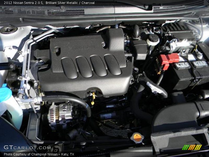 Brilliant Silver Metallic / Charcoal 2012 Nissan Sentra 2.0 S