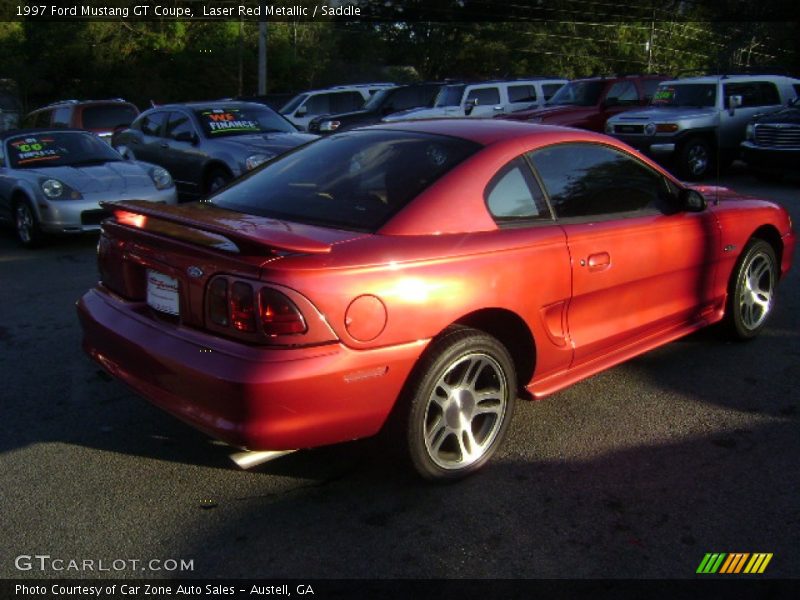 Laser Red Metallic / Saddle 1997 Ford Mustang GT Coupe