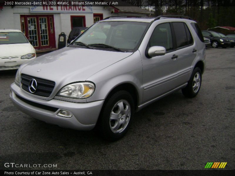 Brilliant Silver Metallic / Ash 2002 Mercedes-Benz ML 320 4Matic