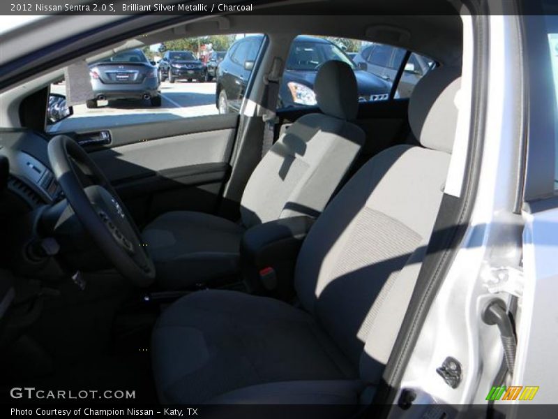 Brilliant Silver Metallic / Charcoal 2012 Nissan Sentra 2.0 S