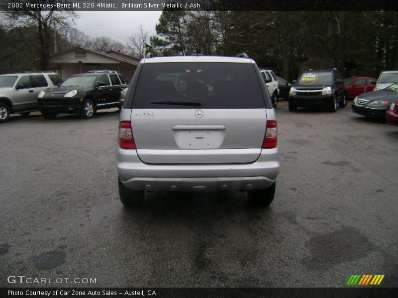 Brilliant Silver Metallic / Ash 2002 Mercedes-Benz ML 320 4Matic