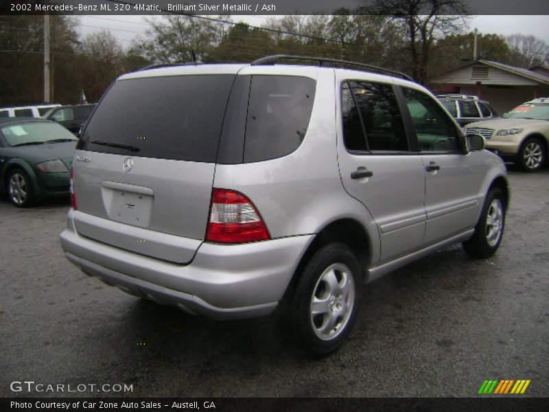 Brilliant Silver Metallic / Ash 2002 Mercedes-Benz ML 320 4Matic