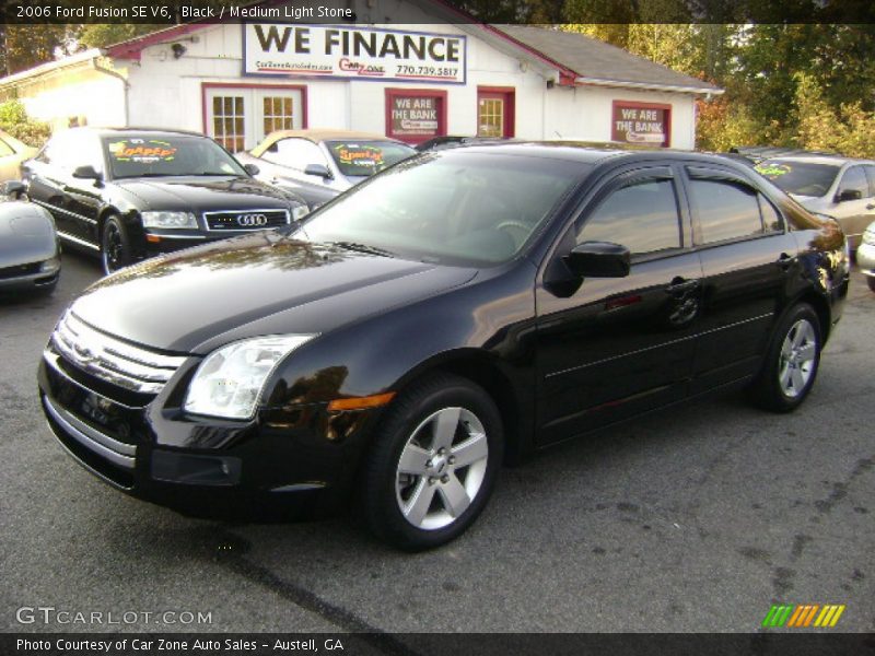 Black / Medium Light Stone 2006 Ford Fusion SE V6