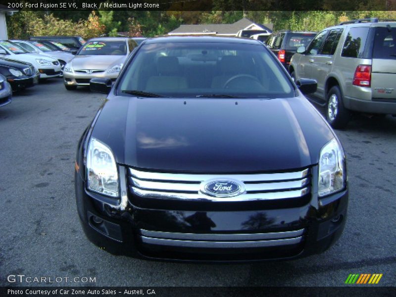 Black / Medium Light Stone 2006 Ford Fusion SE V6