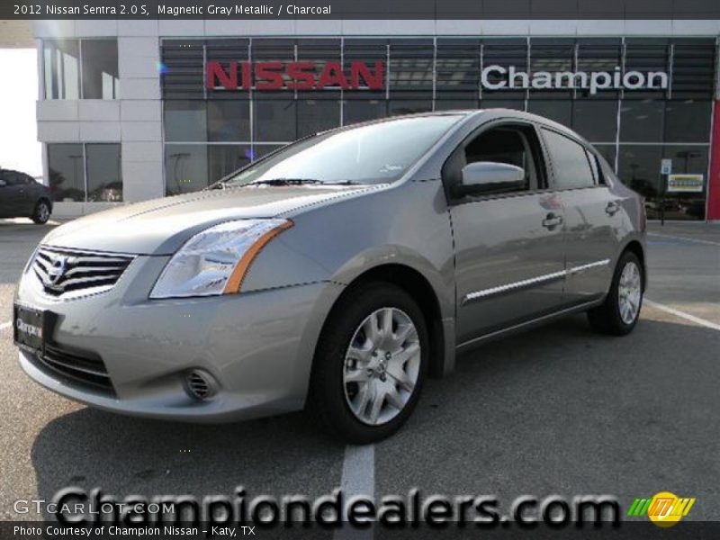Magnetic Gray Metallic / Charcoal 2012 Nissan Sentra 2.0 S